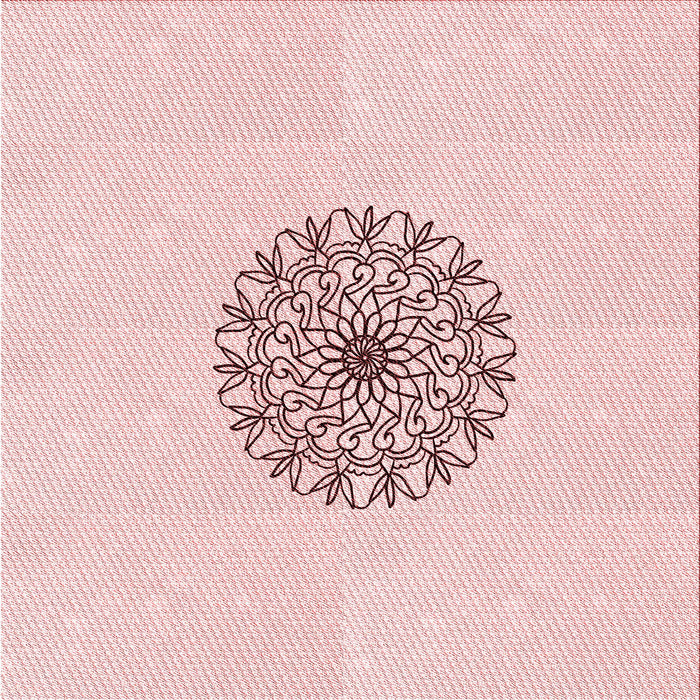 Round Patterned Light Coral Pink Rug, pat1965rd