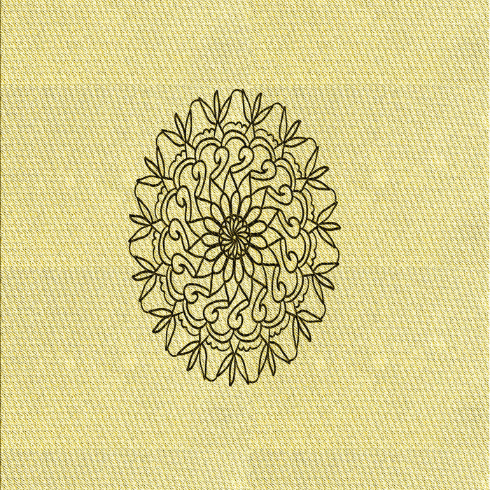 Patterned Yellow Rug, pat1965yw