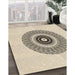 Machine Washable Transitional Moccasin Beige Rug in a Family Room, wshpat1966brn