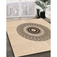 Patterned Bronze Brown Rug, pat1966org
