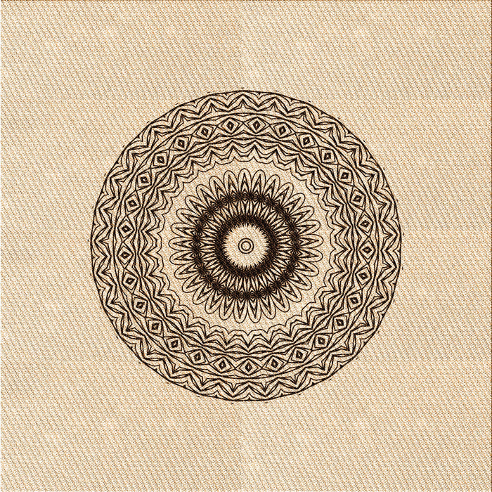 Round Machine Washable Transitional Bronze Brown Rug, wshpat1966org