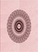 Patterned Pink Rug, pat1966rd