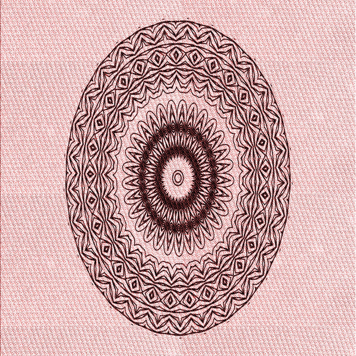 Patterned Pink Rug, pat1966rd