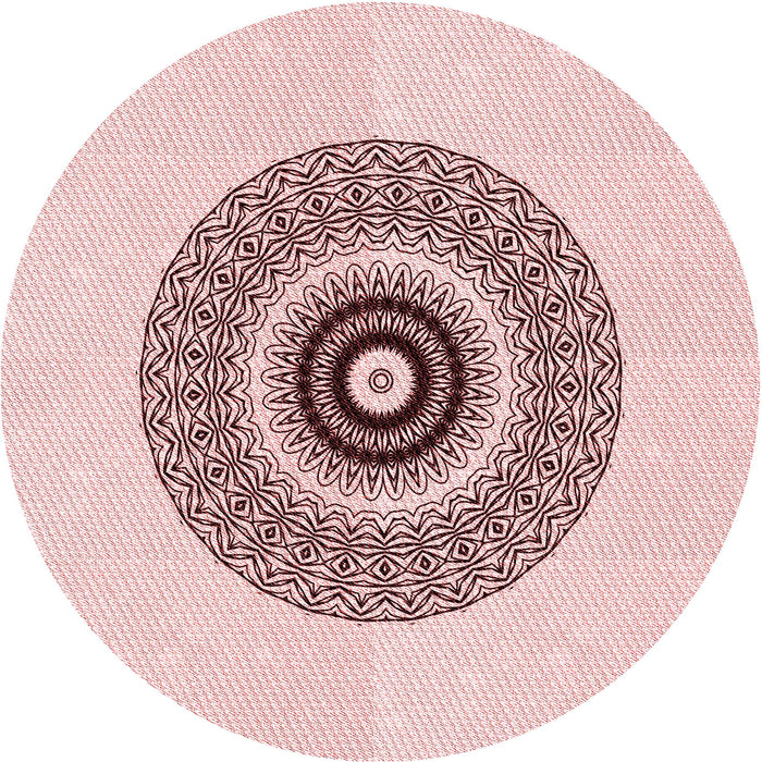 Square Patterned Pink Rug, pat1966rd