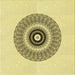Round Patterned Sun Yellow Rug, pat1966yw