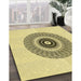 Machine Washable Transitional Sun Yellow Rug in a Family Room, wshpat1966yw