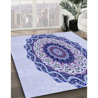 Patterned Blue Rug, pat1967blu