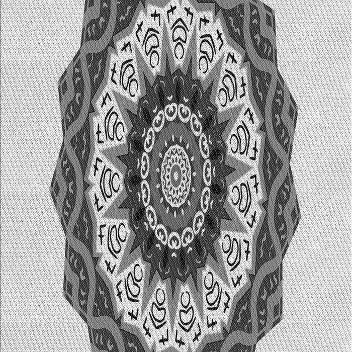 Patterned Gray Rug, pat1967gry