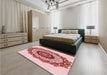 Patterned Red Rug in a Bedroom, pat1967rd