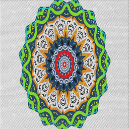 Square Patterned Gray Novelty Rug, pat1967