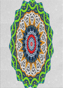Patterned Gray Novelty Rug, pat1967