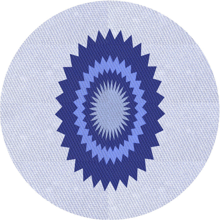 Square Patterned Lavender Blue Rug, pat1968blu