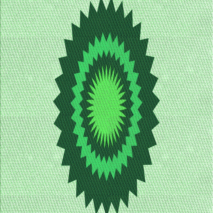 Patterned Light Green Rug, pat1968grn