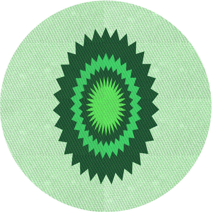 Square Patterned Light Green Rug, pat1968grn