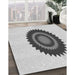 Machine Washable Transitional Gray Rug in a Family Room, wshpat1968gry