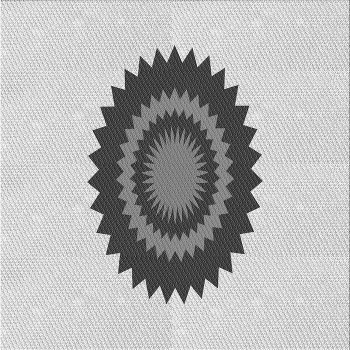 Round Machine Washable Transitional Gray Rug, wshpat1968gry