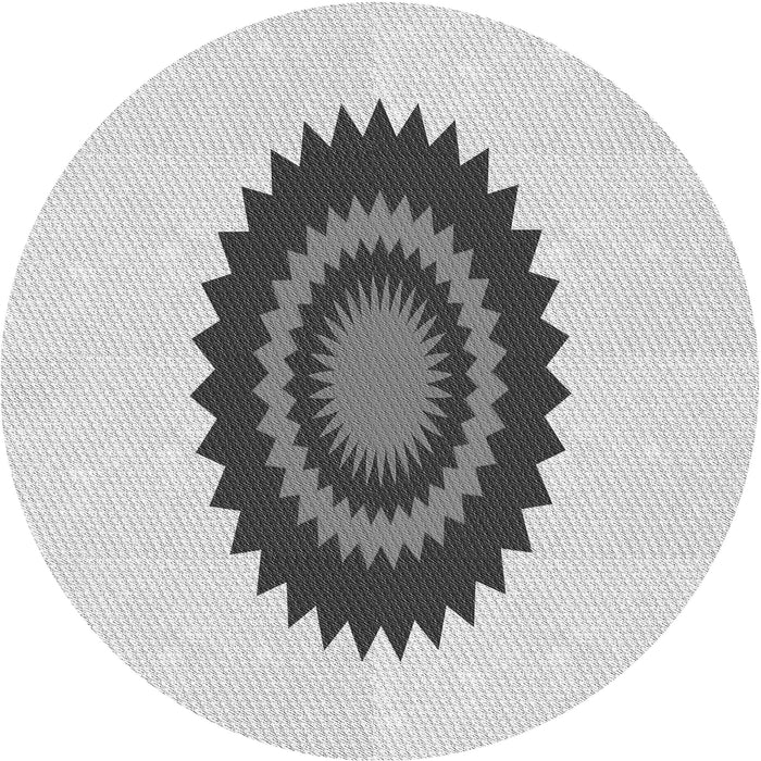 Square Patterned Gray Rug, pat1968gry