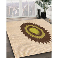 Patterned Golden Blonde Gold Rug, pat1968org