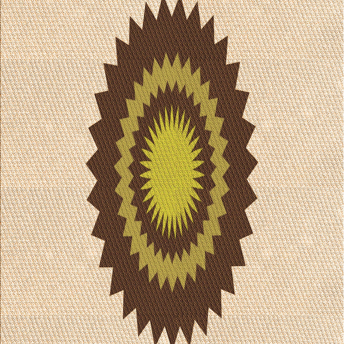 Patterned Golden Blonde Gold Rug, pat1968org