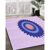 Patterned Purple Rug, pat1968pur