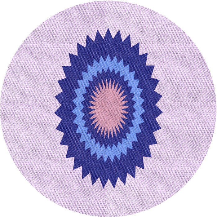 Square Patterned Purple Rug, pat1968pur