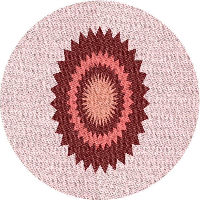 Square Patterned Red Rug, pat1968rd