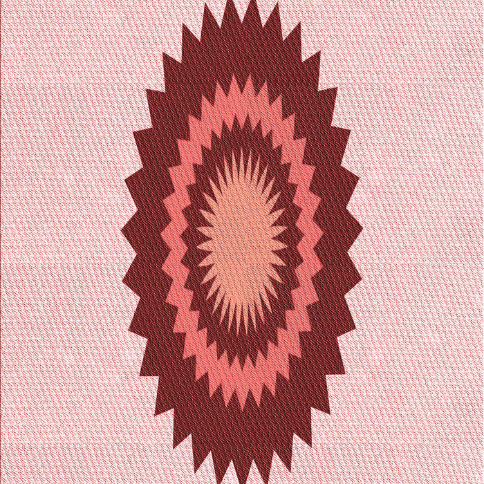 Patterned Red Rug, pat1968rd