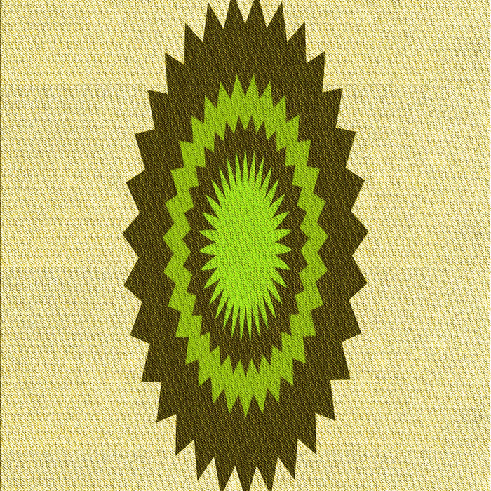 Patterned Dark Golden Brown Rug, pat1968yw