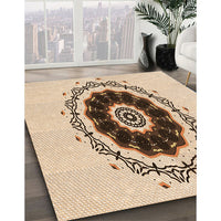 Patterned Light Brown Rug, pat1969org