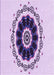 Machine Washable Transitional Purple Flower Purple Rug, wshpat1969pur