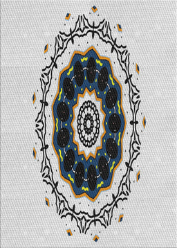 Patterned Gray Novelty Rug, pat1969