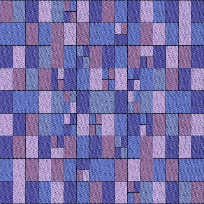 Round Machine Washable Transitional Amethyst Purple Rug, wshpat197blu