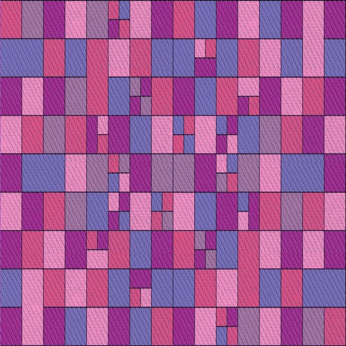 Round Machine Washable Transitional Medium Violet Red Pink Rug, wshpat197pur