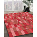 Machine Washable Transitional Red Rug in a Family Room, wshpat197rd