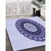 Machine Washable Transitional Lavender Blue Rug in a Family Room, wshpat1970blu