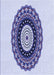 Patterned Lavender Blue Rug, pat1970blu