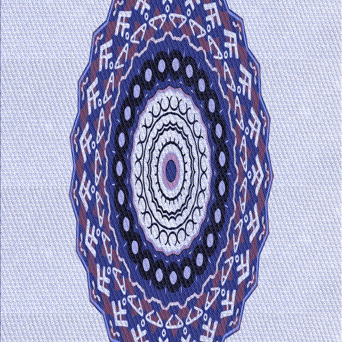 Patterned Lavender Blue Rug, pat1970blu