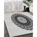 Machine Washable Transitional Platinum Gray Rug in a Family Room, wshpat1970gry