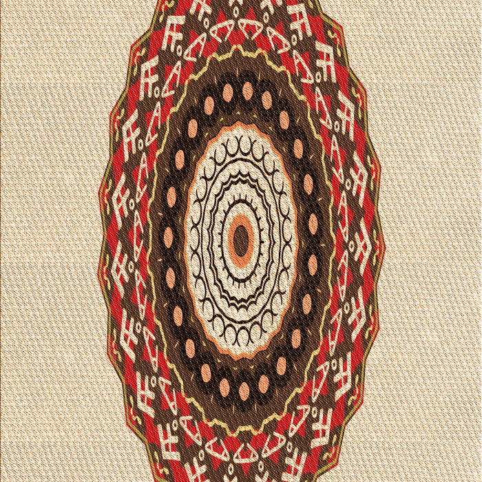 Patterned Golden Blonde Gold Rug, pat1970org