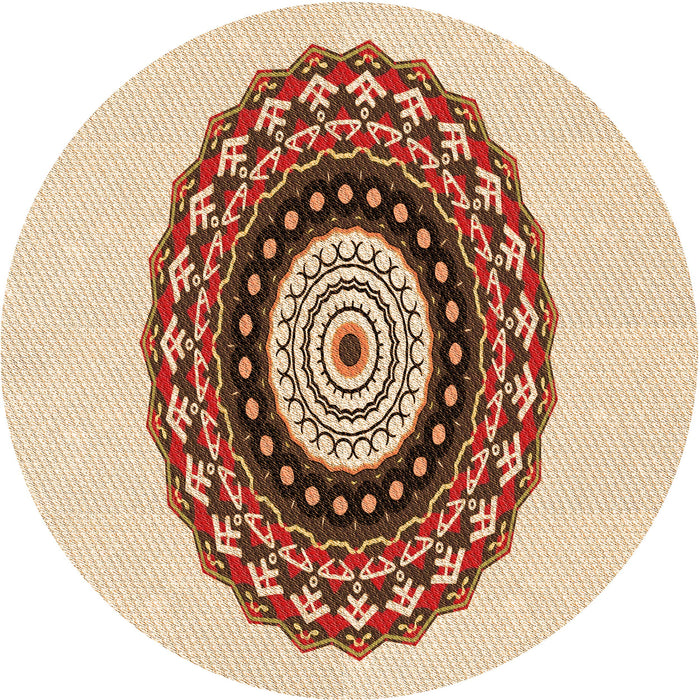 Square Machine Washable Transitional Golden Blonde Gold Rug in a Living Room, wshpat1970org