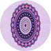 Square Machine Washable Transitional Purple Flower Purple Rug in a Living Room, wshpat1970pur