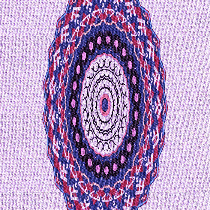 Patterned Purple Flower Purple Rug, pat1970pur