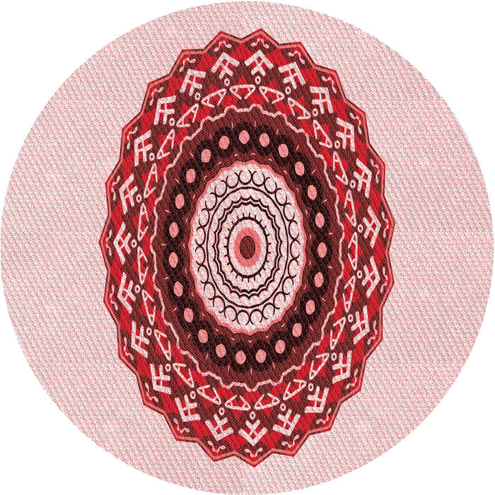 Square Machine Washable Transitional Light Red Pink Rug in a Living Room, wshpat1970rd