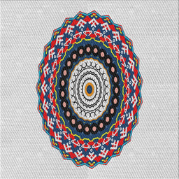 Square Patterned Platinum Gray Novelty Rug, pat1970