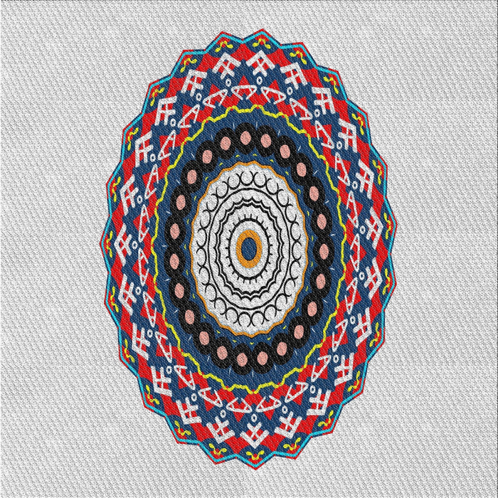 Square Patterned Platinum Gray Novelty Rug, pat1970