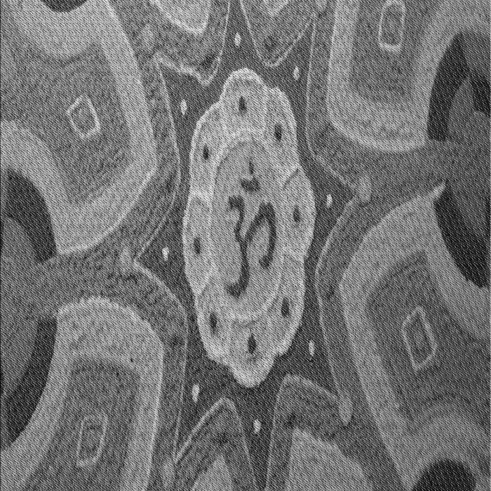 Machine Washable Transitional Gunmetal Gray Rug, wshpat1971gry