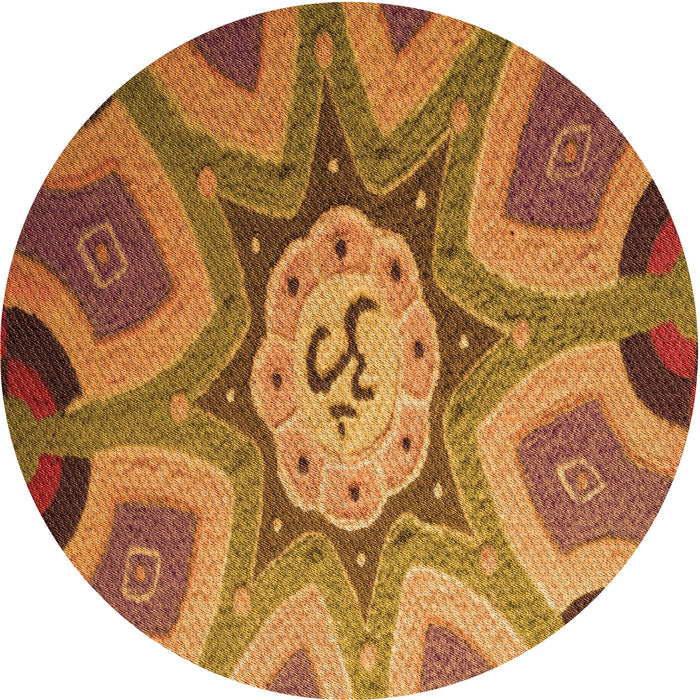 Square Machine Washable Transitional Mahogany Brown Rug in a Living Room, wshpat1971org