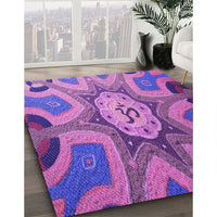 Patterned Purple Rug, pat1971pur