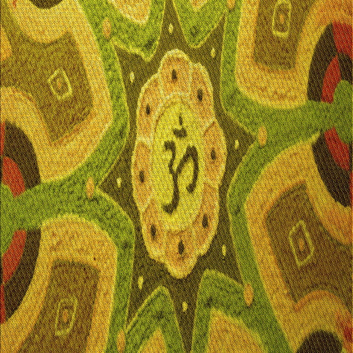 Patterned Yellow Rug, pat1971yw