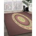 Machine Washable Transitional Sepia Brown Rug in a Family Room, wshpat1972brn